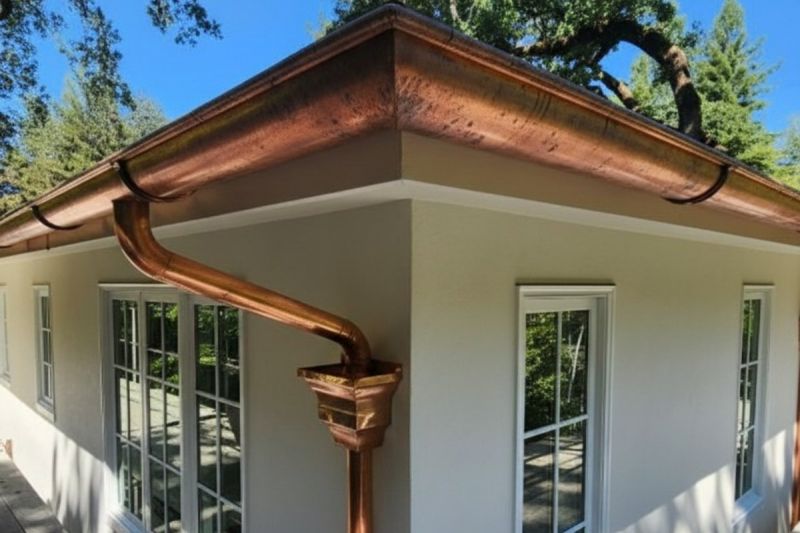 Copper Gutter Installation