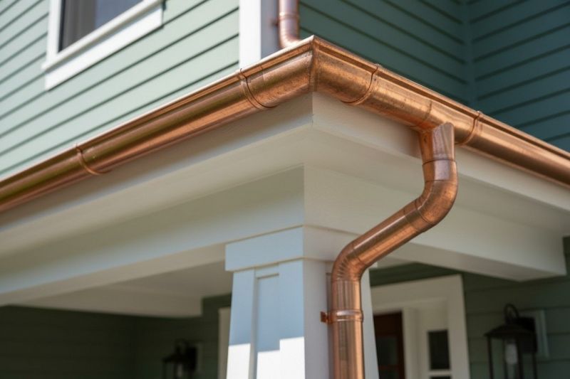 Copper Gutter Installation