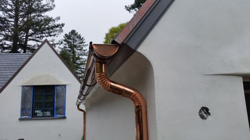 Copper Gutter Installation