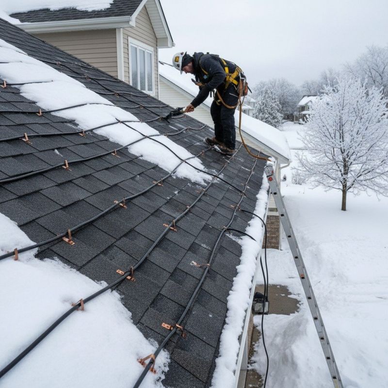 Roof Heating Cable Installation