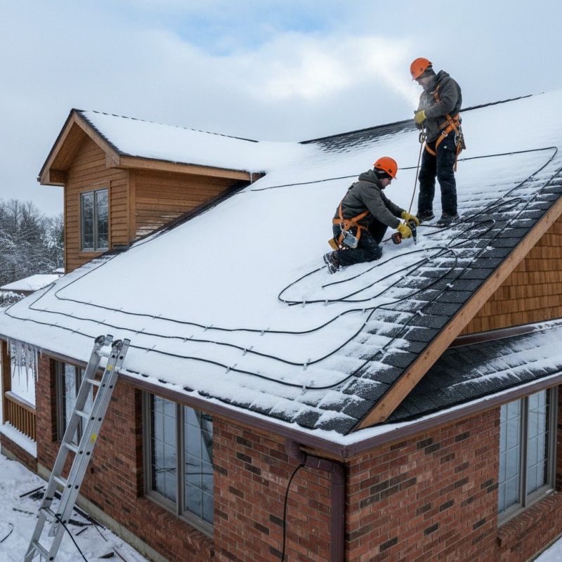 Roof Heating Cable Installation