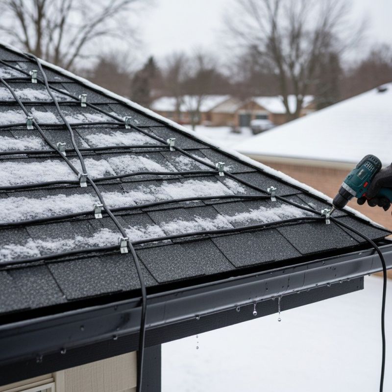 Roof Heating Cable Installation
